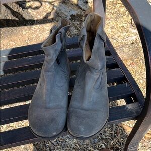 Birkenstock Slouch Gray Ankle Boots Size 40